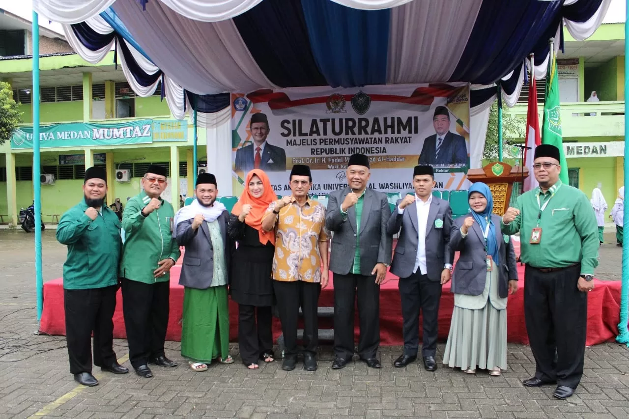 Kunjungan Wakil Ketua MPR RI Prof. Dr.Ir. H. Fadel Muhammad Al Haddar ke Universitas Al Washliyah Medan